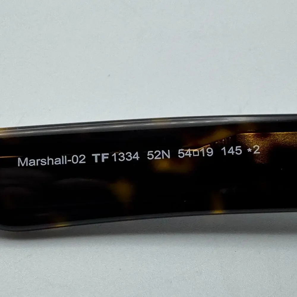 Tom Ford Sunglasses Marshall-02 TF1334 52N Havana Frame Amber Lens 54mm New